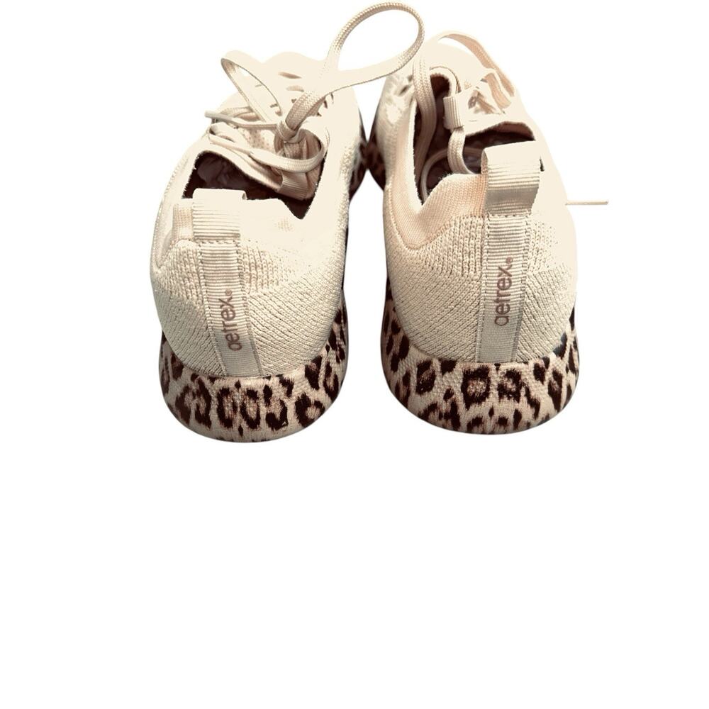 Aetrex Women’s Carly Athletic Mesh Arch Support Beige/Leopard Sneakers Sz. 9-9.5 - Picture 12 of 12